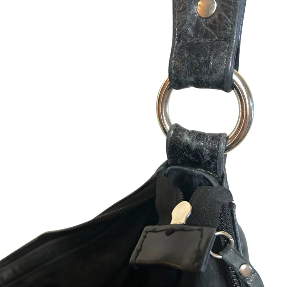 Unnur Emble hobo bag in sky studded eco fashion‎ festival indie leather goth